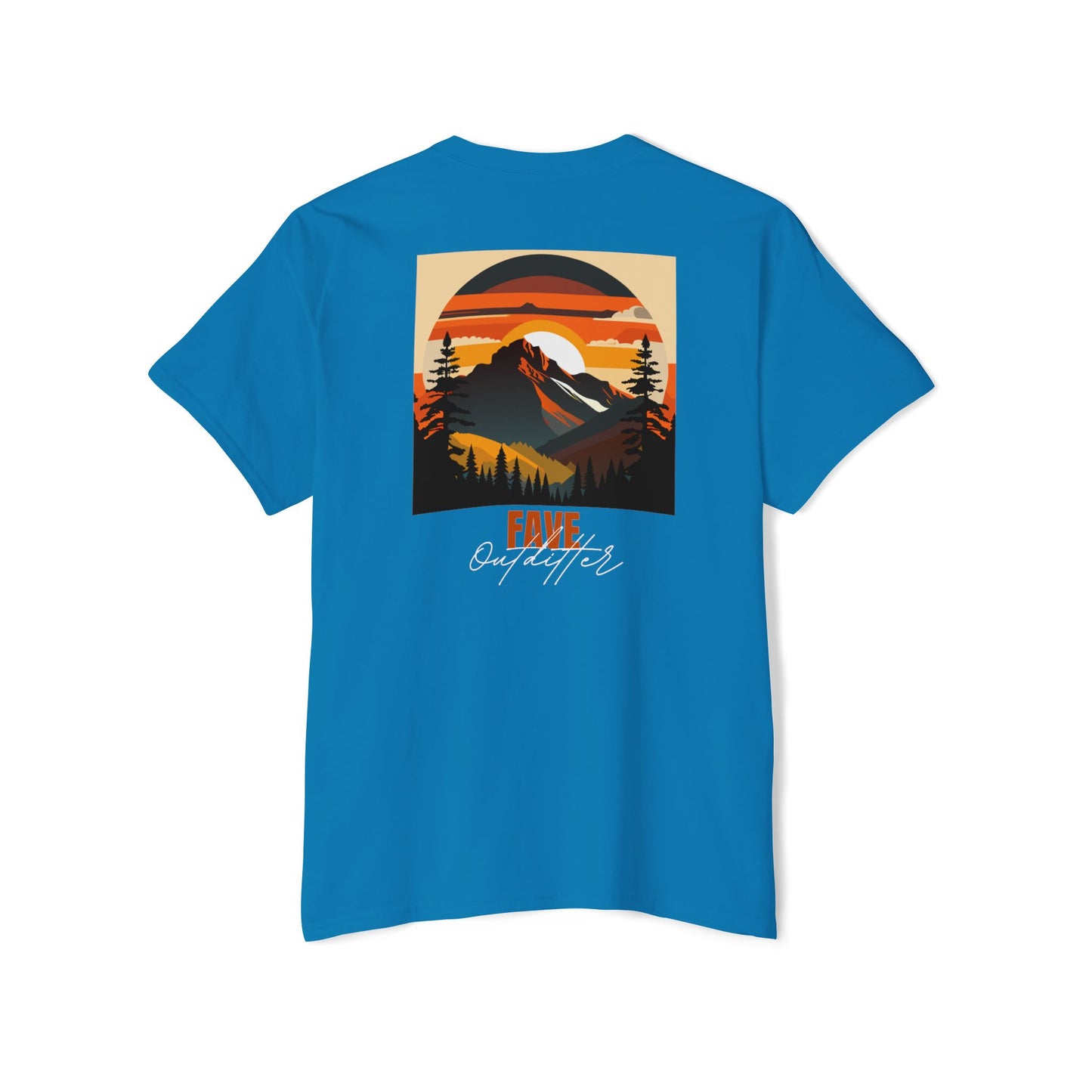 Fave Outfitters Mountain Sunset Pocket T-Shirt