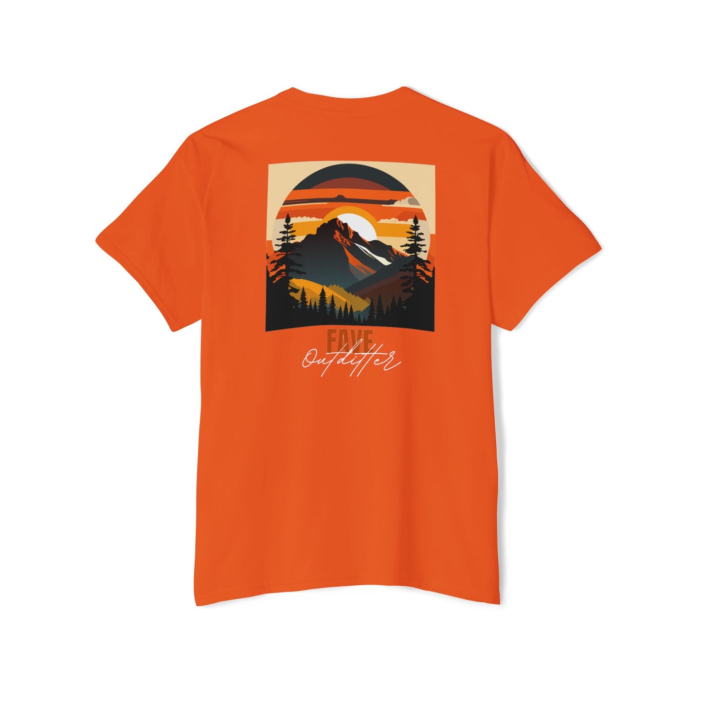 Fave Outfitters Mountain Sunset Pocket T-Shirt