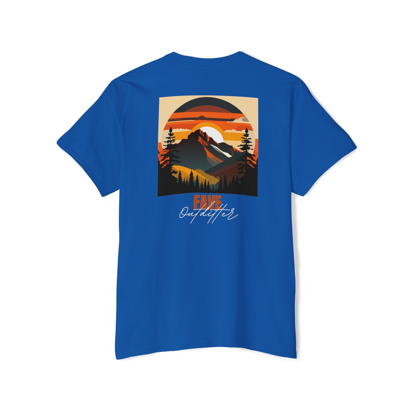 Fave Outfitters Mountain Sunset Pocket T-Shirt