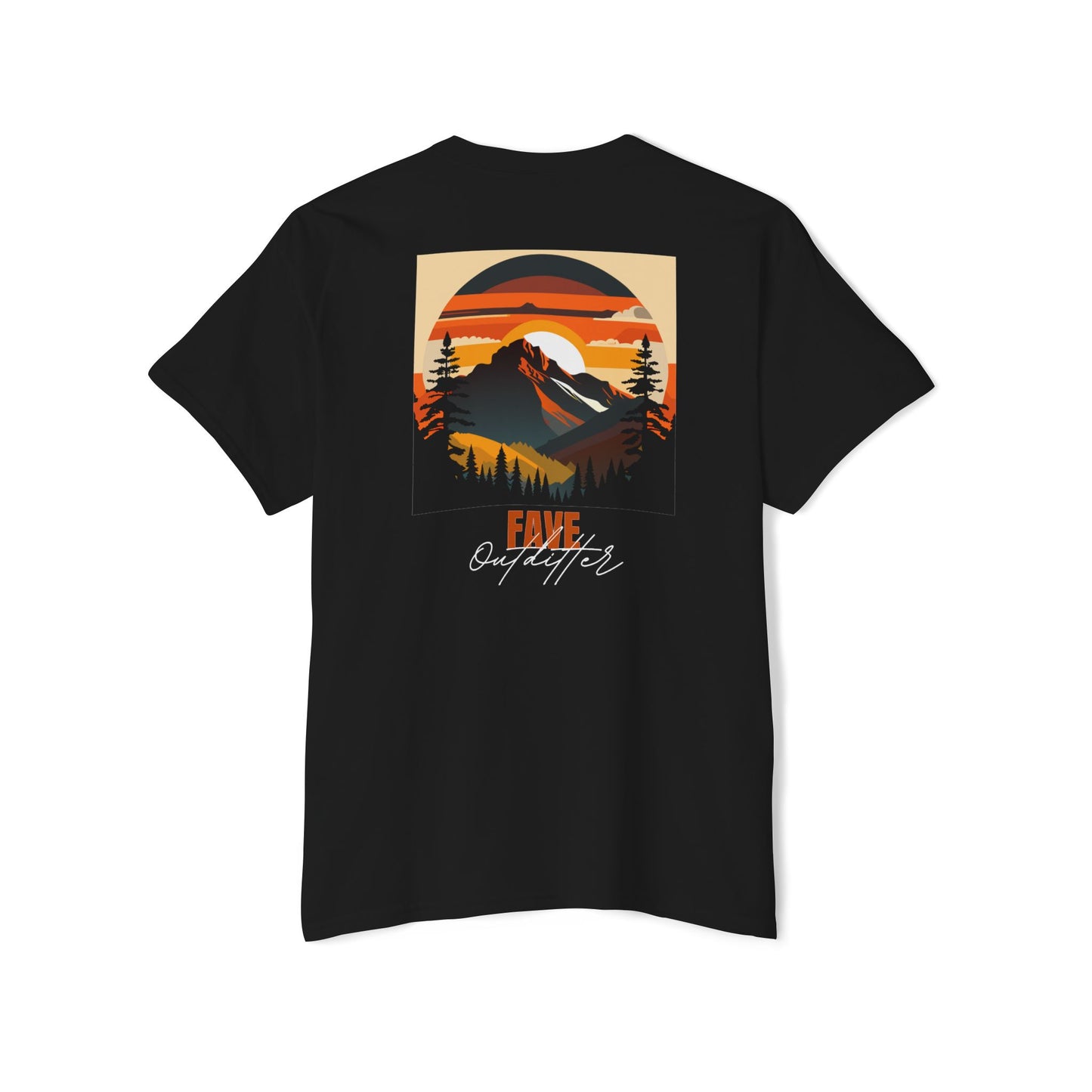Fave Outfitters Mountain Sunset Pocket T-Shirt