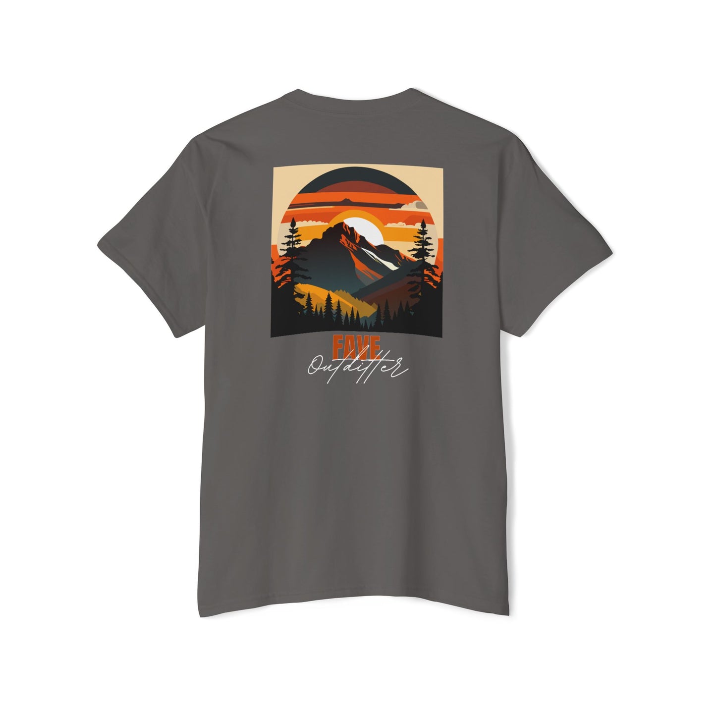 Fave Outfitters Mountain Sunset Pocket T-Shirt