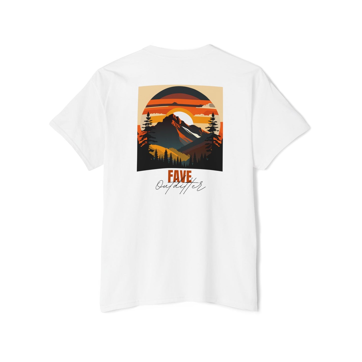 Fave Outfitters Mountain Sunset Pocket T-Shirt