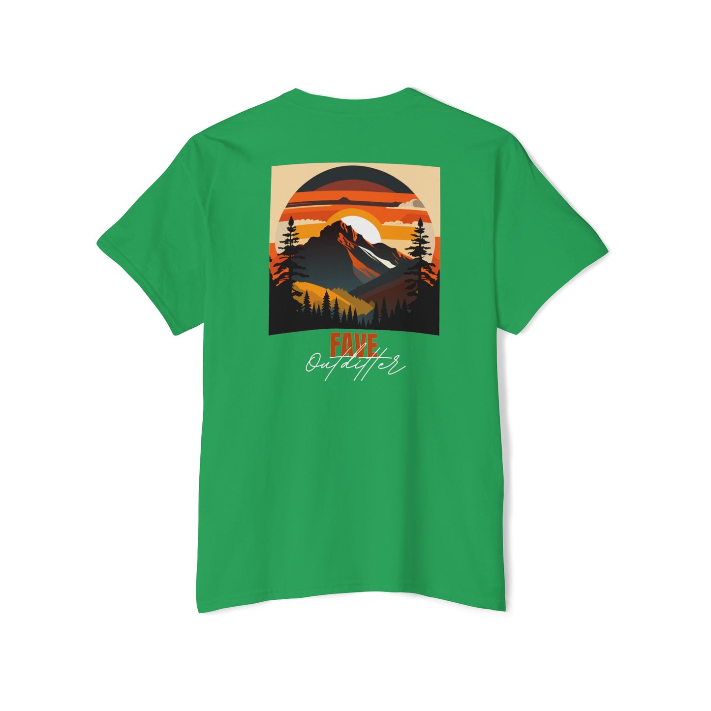 Fave Outfitters Mountain Sunset Pocket T-Shirt